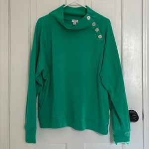 J crew button color sweatshirt